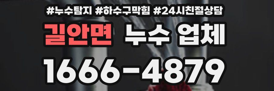 길안면 누수 업체