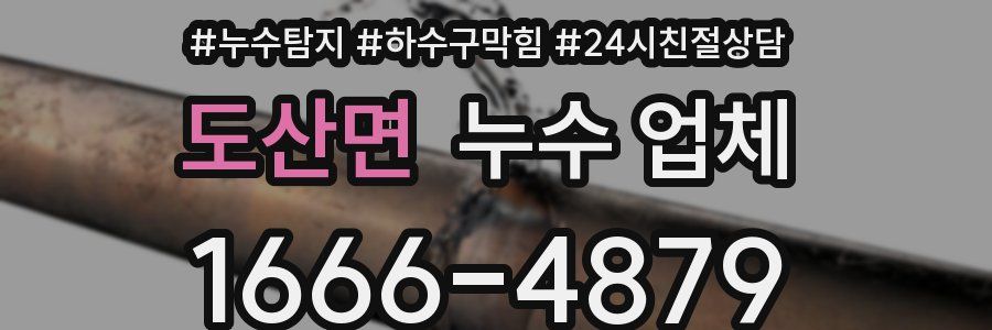 도산면 누수 업체