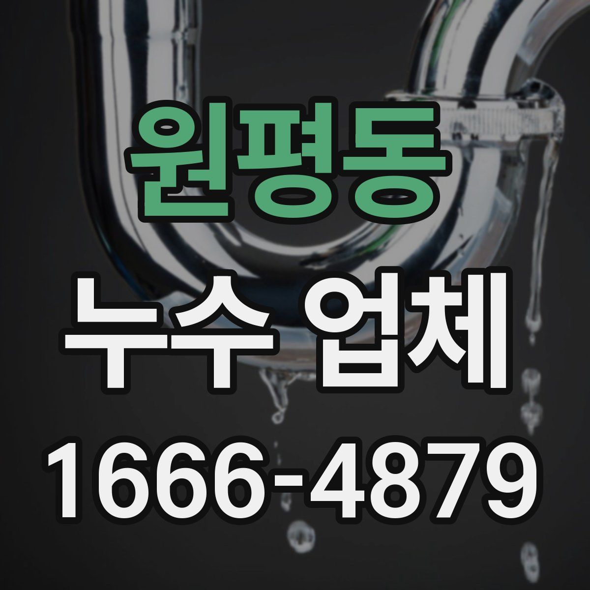 원평동 누수 업체