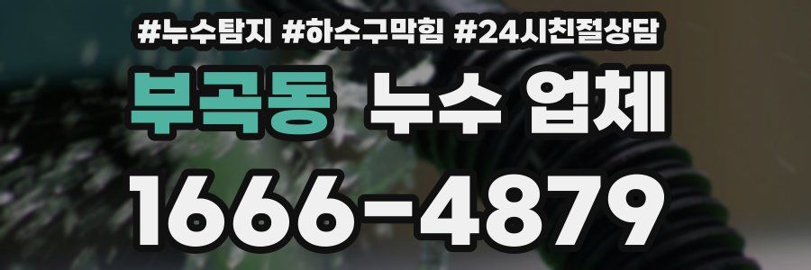 부곡동 누수 업체