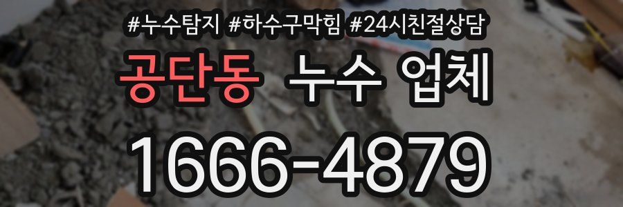 공단동 누수 업체