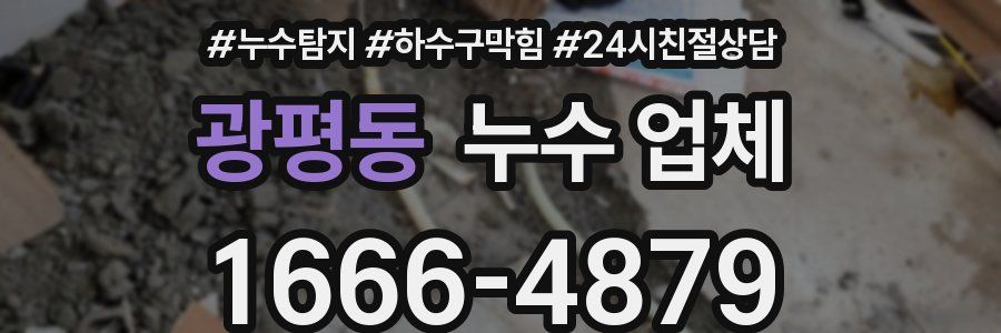 광평동 누수 업체