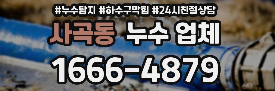 사곡동 누수 업체