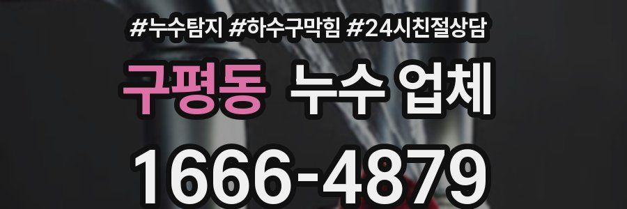 구평동 누수 업체