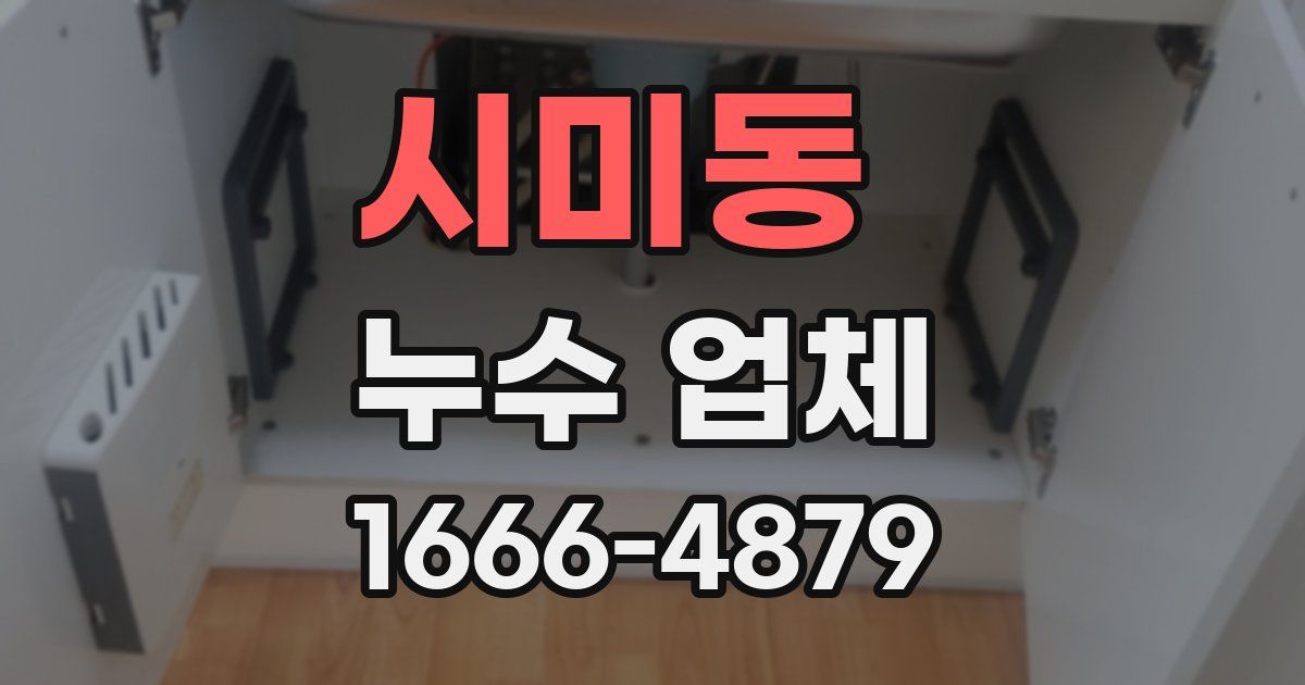 시미동 누수 업체