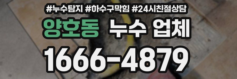 양호동 누수 업체