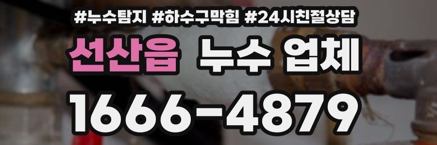 선산읍 누수 업체