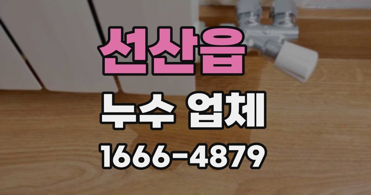 선산읍 누수 업체