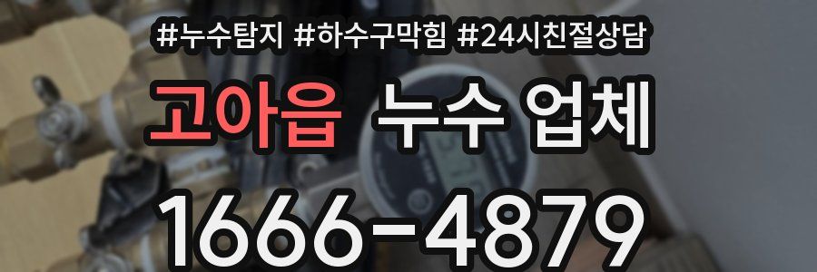 고아읍 누수 업체