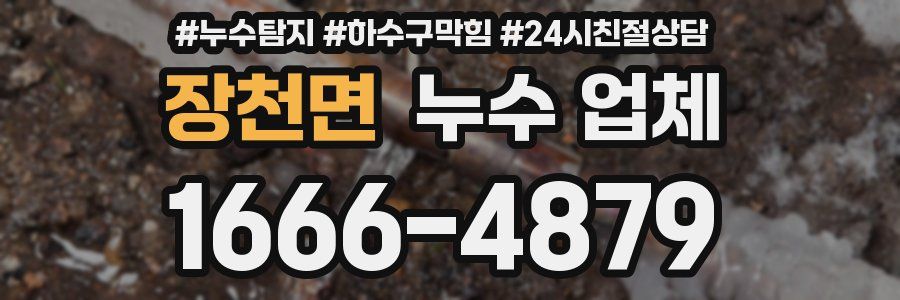 장천면 누수 업체
