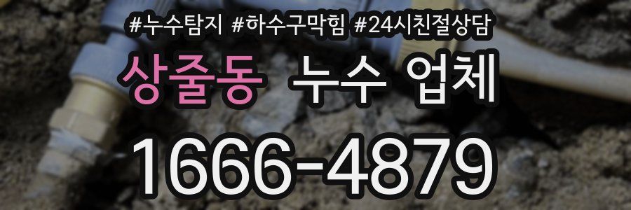 상줄동 누수 업체