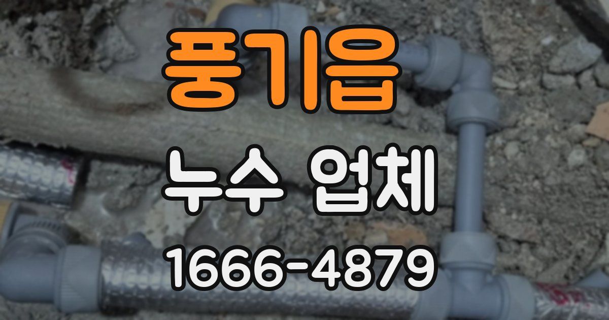 풍기읍 누수 업체