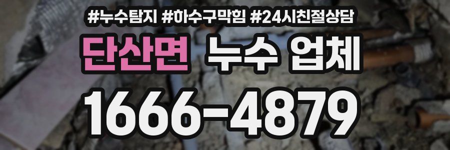 단산면 누수 업체