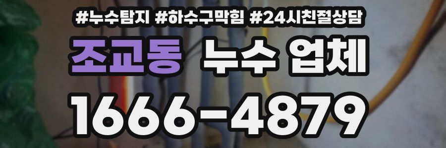 조교동 누수 업체