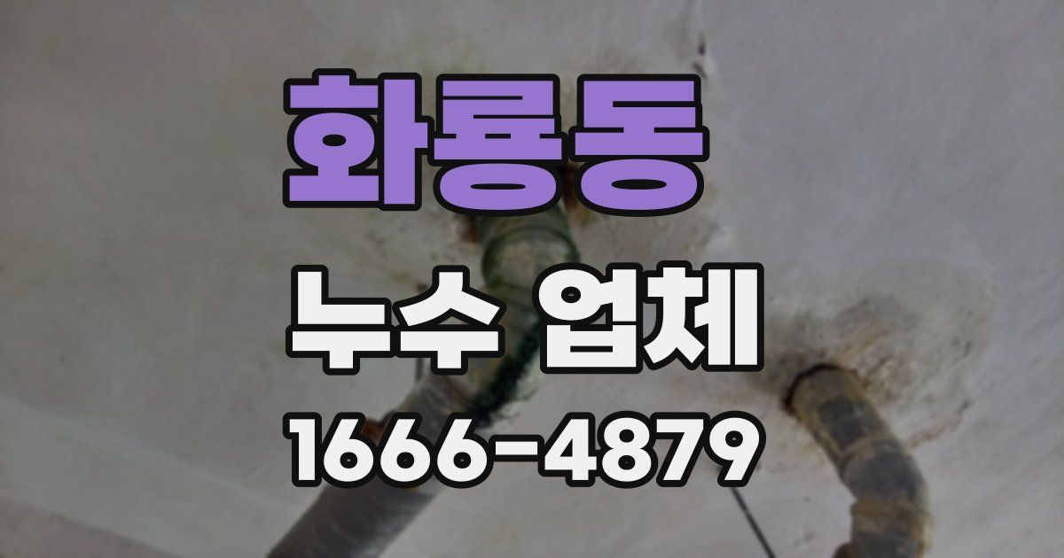 화룡동 누수 업체