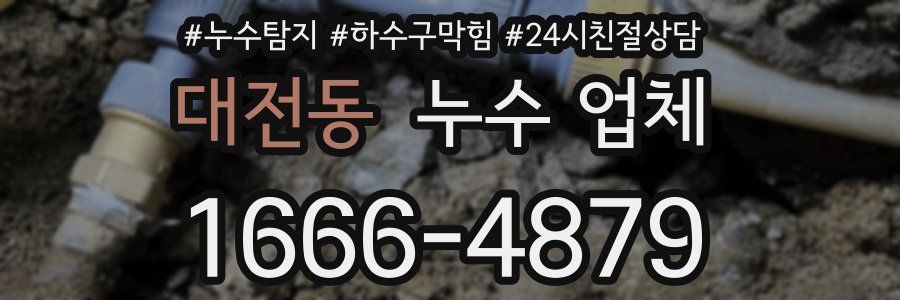 대전동 누수 업체