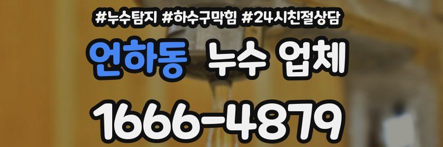 언하동 누수 업체