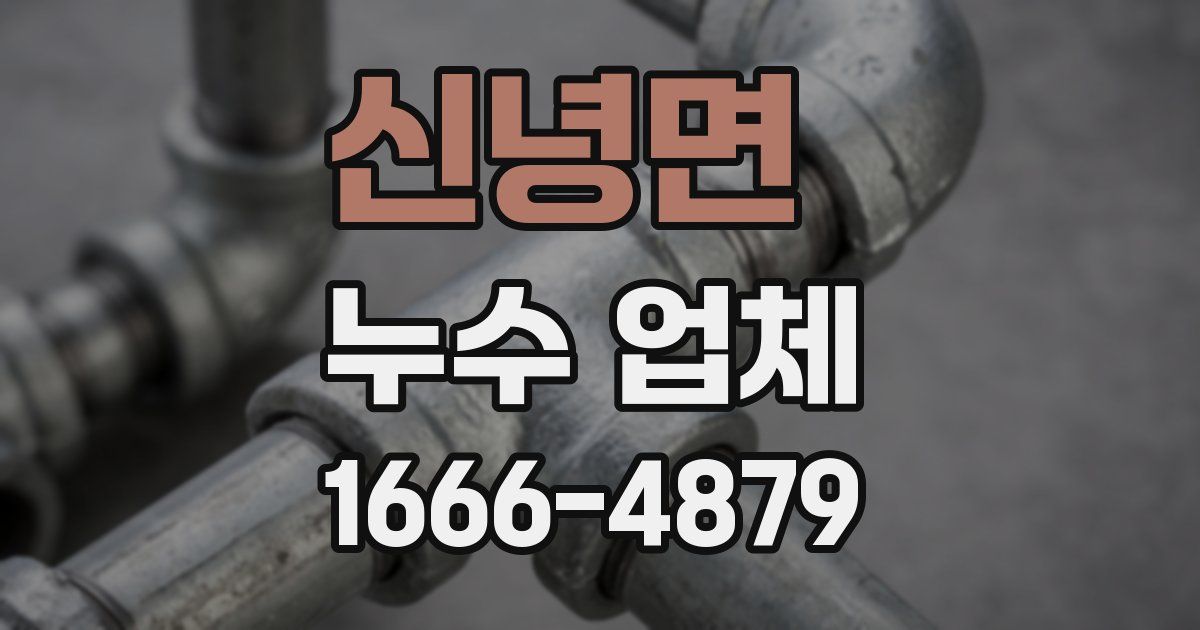 신녕면 누수 업체
