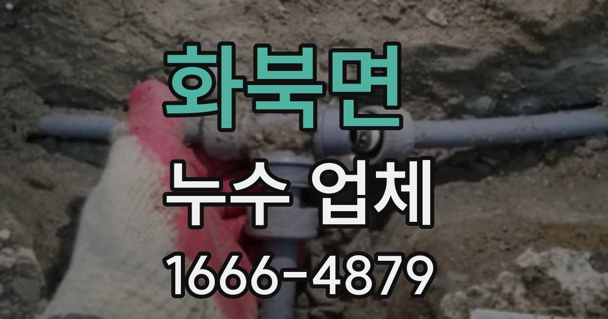 화북면 누수 업체