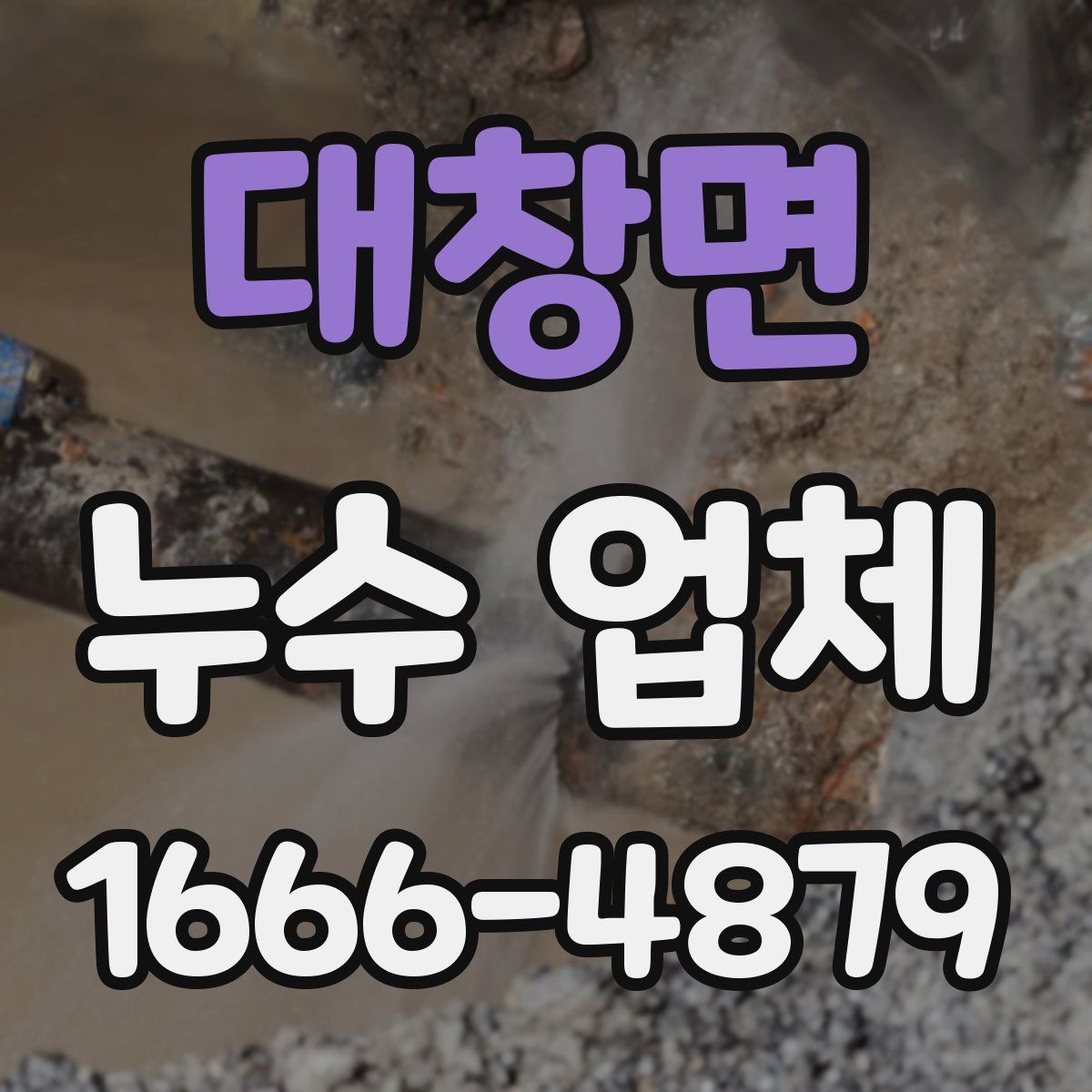 대창면 누수 업체