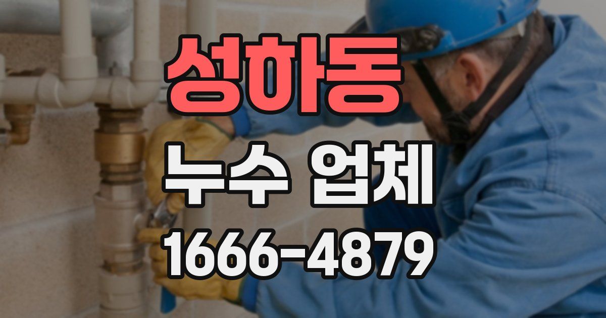 성하동 누수 업체