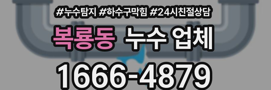 복룡동 누수 업체