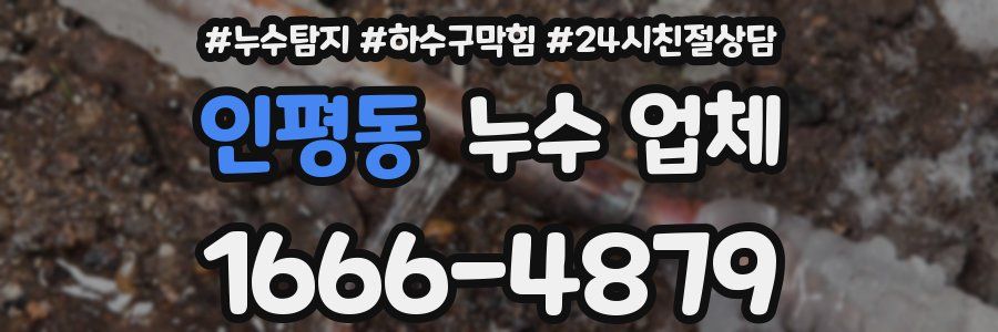 인평동 누수 업체