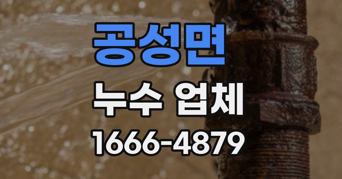 공성면 누수 업체