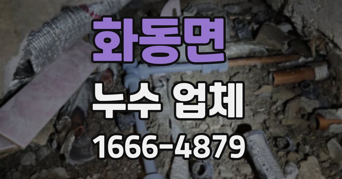 화동면 누수 업체