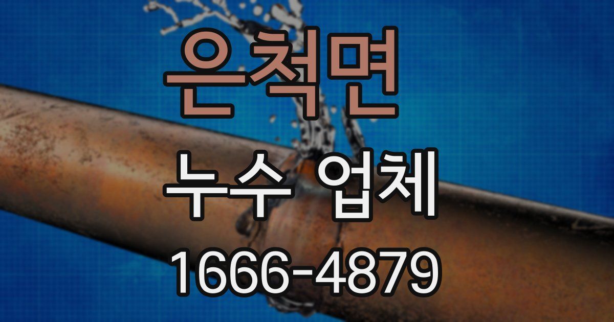 은척면 누수 업체