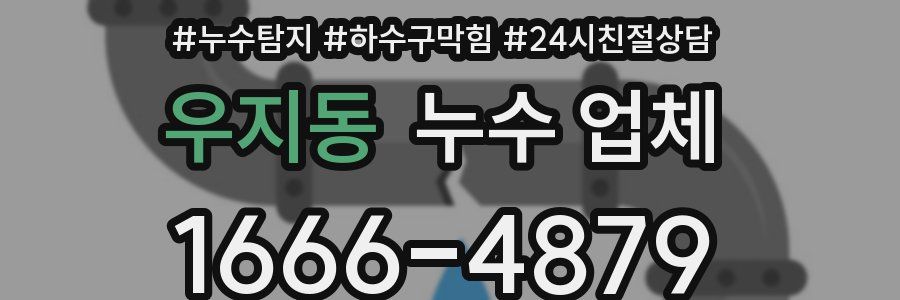우지동 누수 업체
