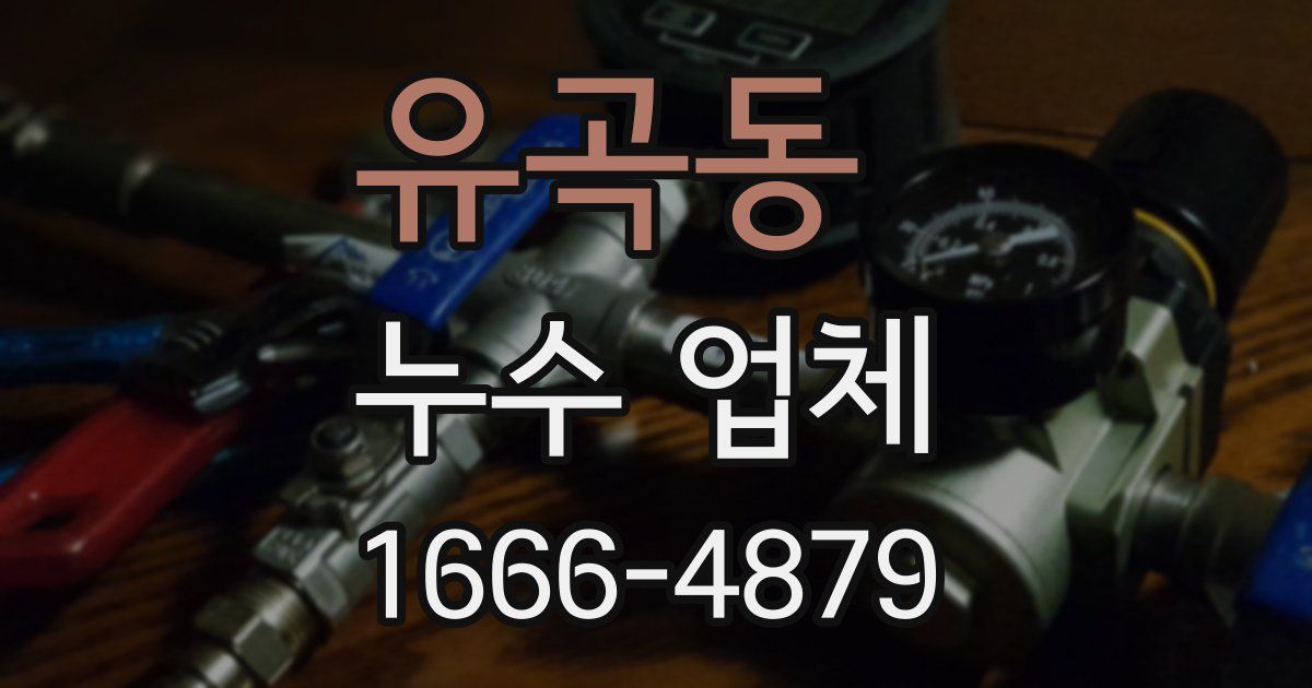 유곡동 누수 업체