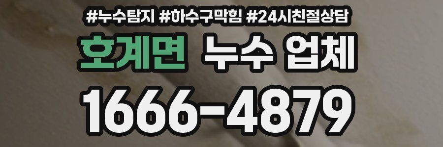 호계면 누수 업체