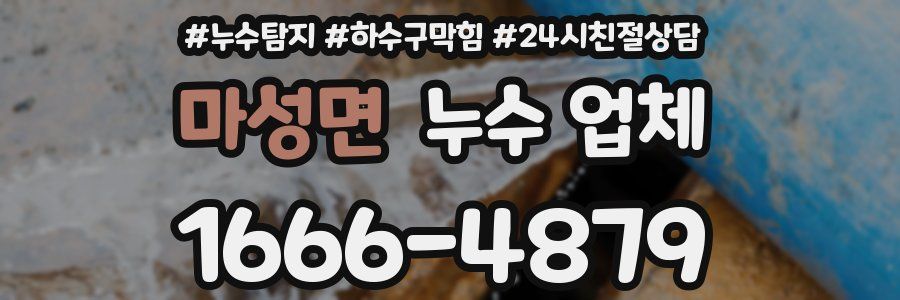 마성면 누수 업체