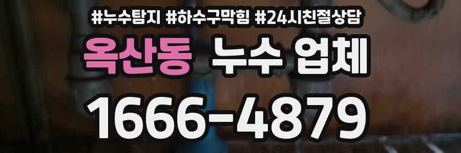 옥산동 누수 업체