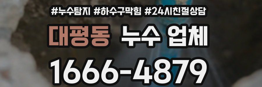 대평동 누수 업체