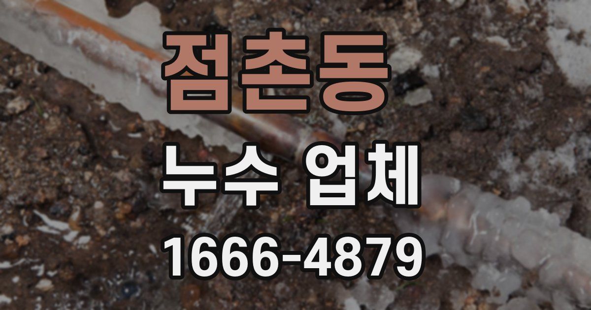 점촌동 누수 업체