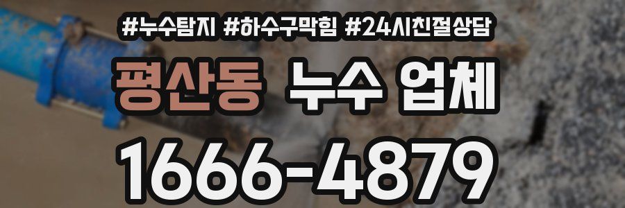 평산동 누수 업체