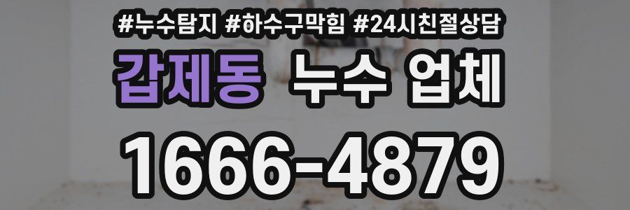 갑제동 누수 업체