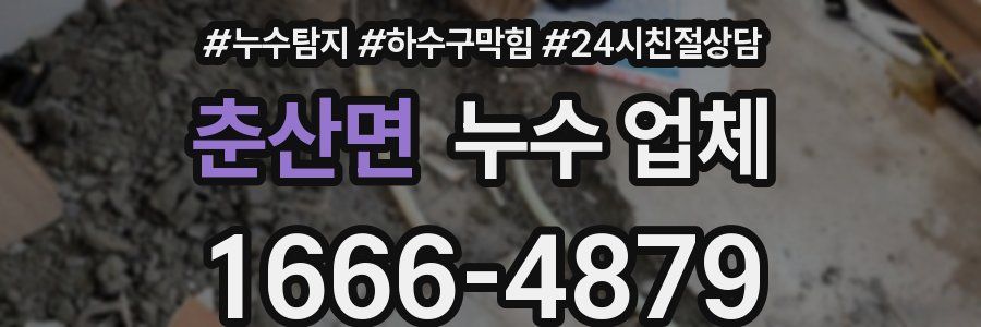 춘산면 누수 업체