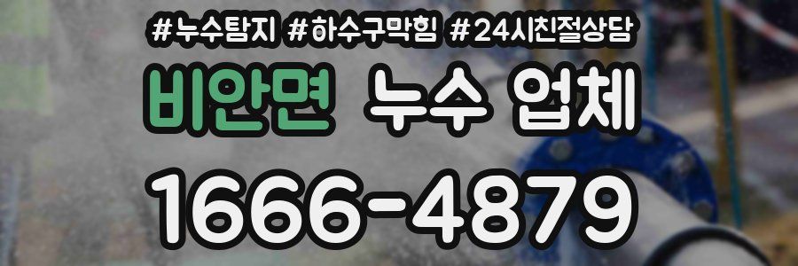 비안면 누수 업체