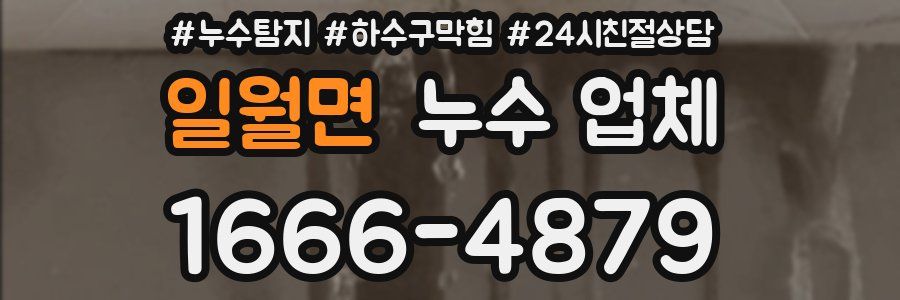 일월면 누수 업체