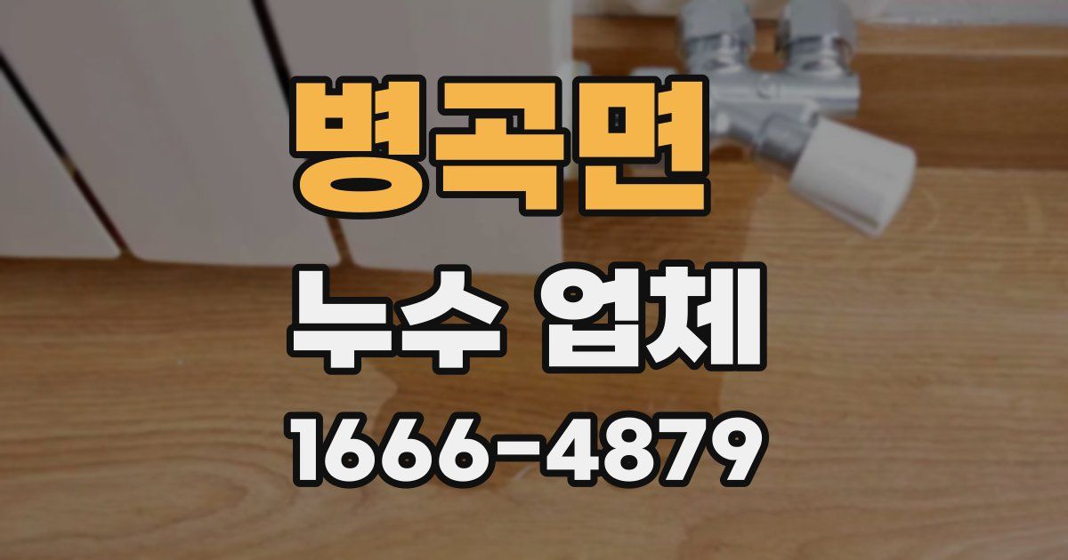 병곡면 누수 업체