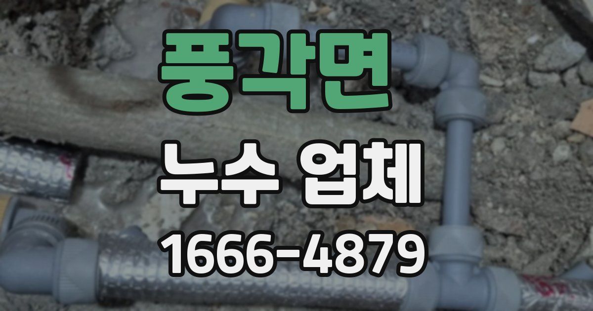 풍각면 누수 업체