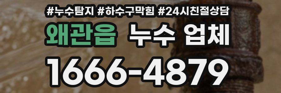 왜관읍 누수 업체