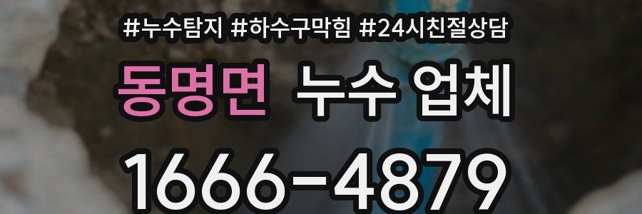 동명면 누수 업체