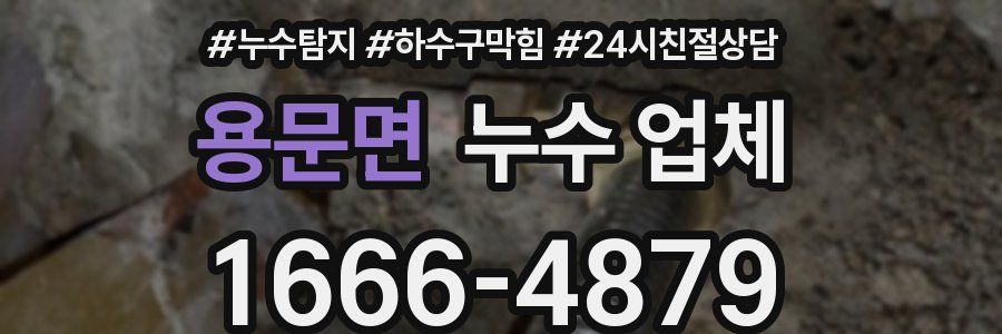 용문면 누수 업체