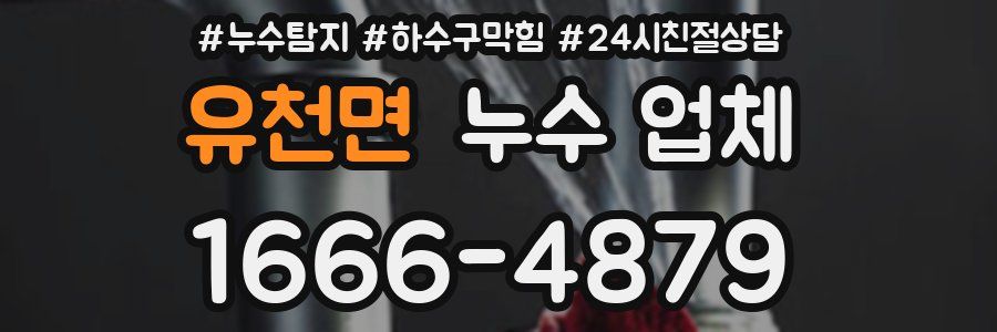 유천면 누수 업체