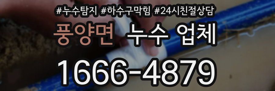 풍양면 누수 업체