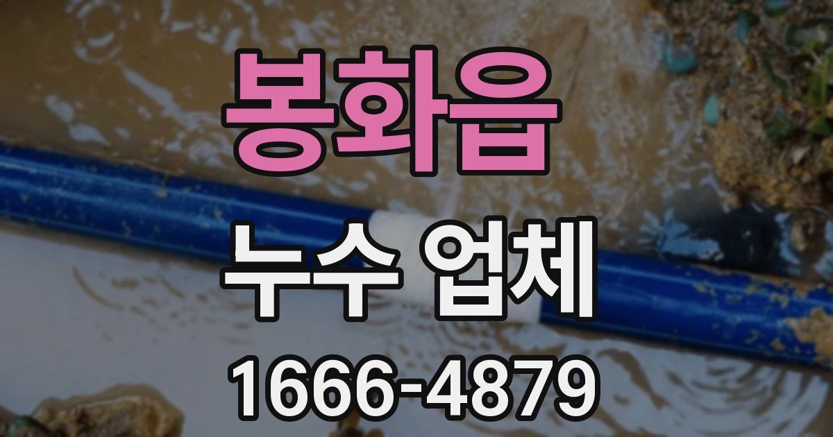 봉화읍 누수 업체